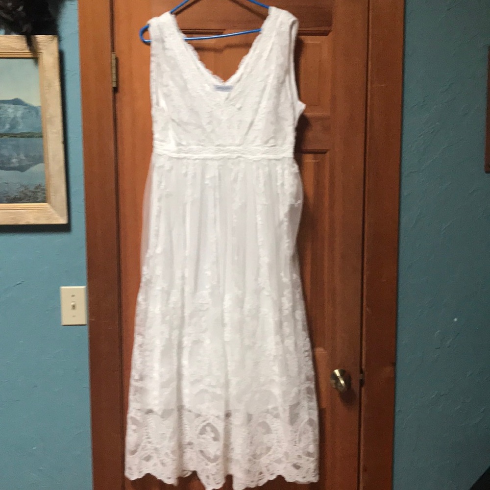 White, lacy dress